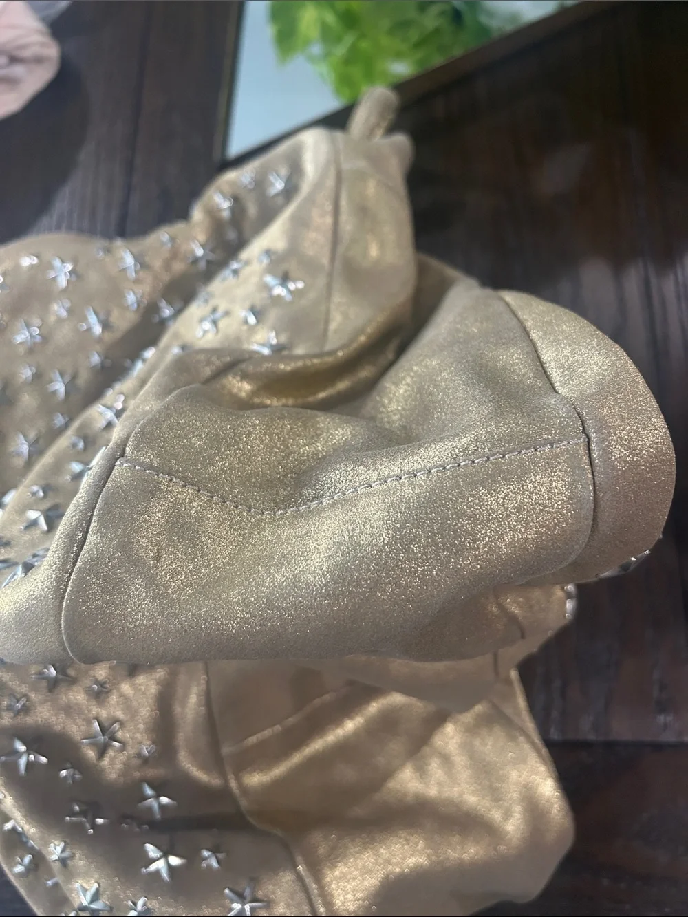 Jimmy Choo “SKY” Star-Studded Hobo Bag